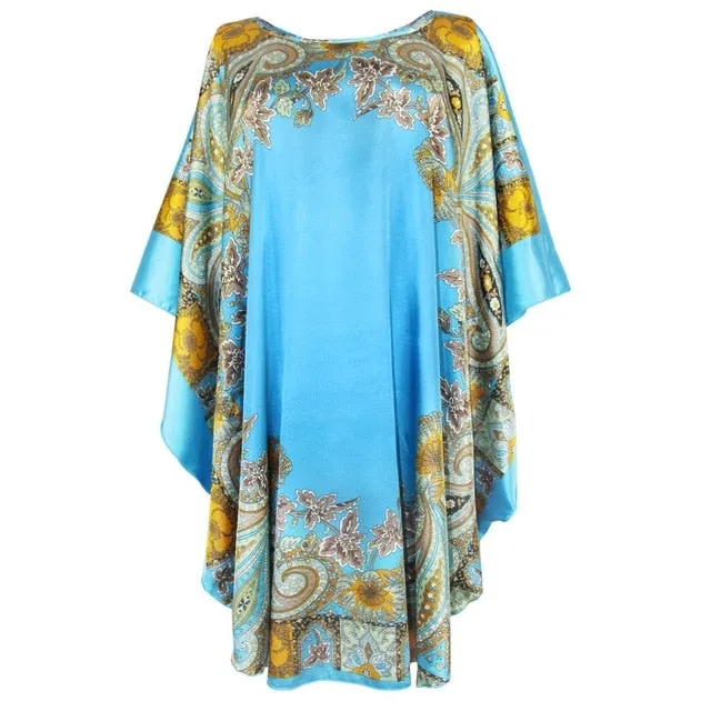 Silk Rayon Robe Bath Gown Nightgown