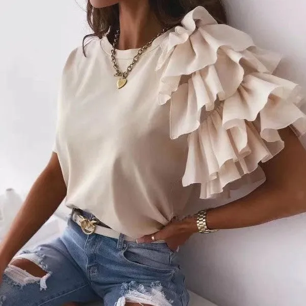 Sweeter Things- Ruffles Sleeve Top