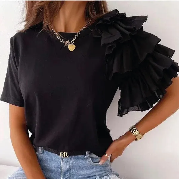 Sweeter Things- Ruffles Sleeve Top