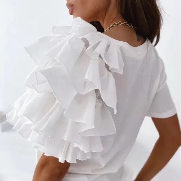 Sweeter Things- Ruffles Sleeve Top