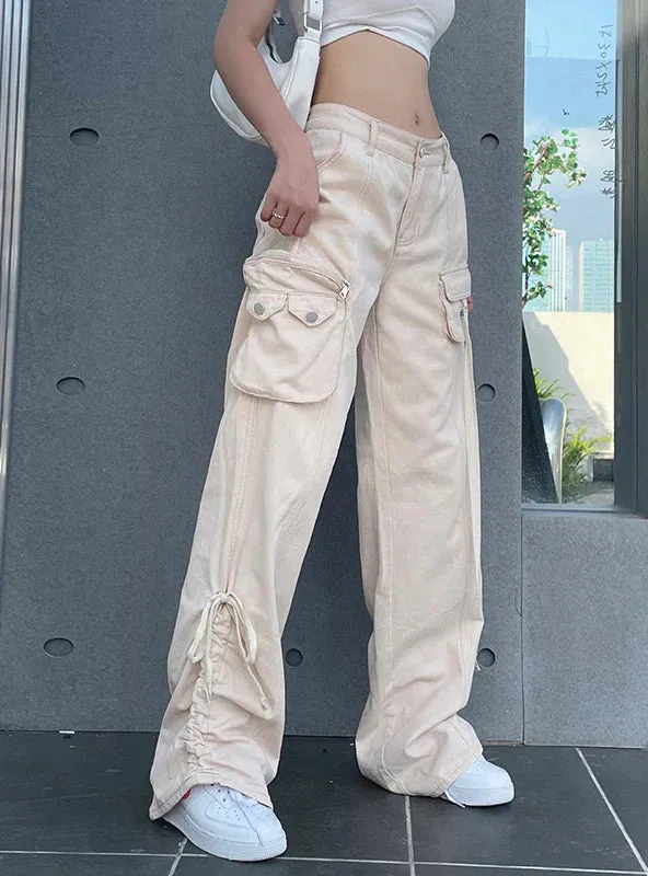 TastyHottie - HIGH WAISTED OVERALLS PLEATED RIBBON PANT