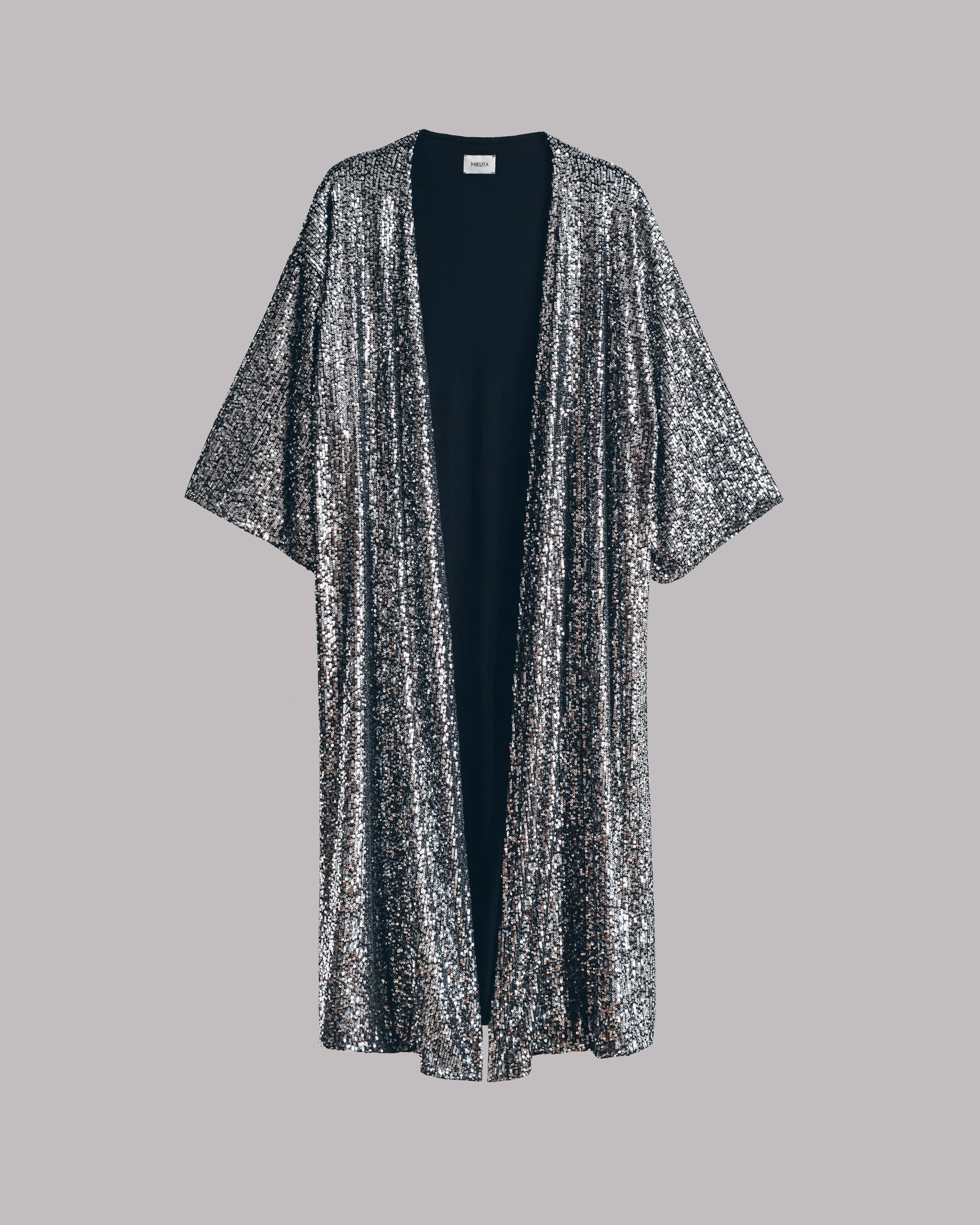 The Dark Sequin Kimono