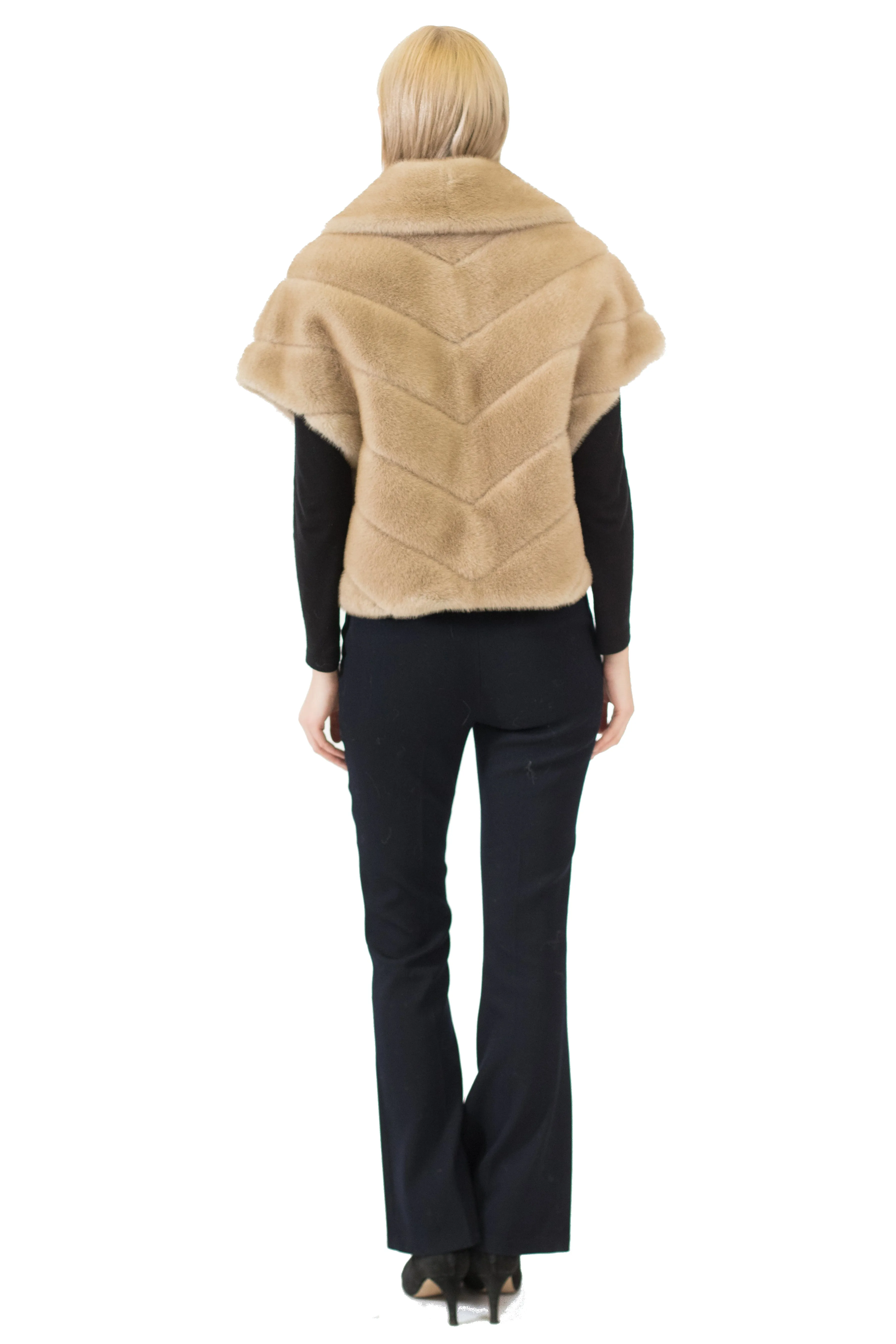 TOULON - Faux Fur Drop Shoulder Bolero