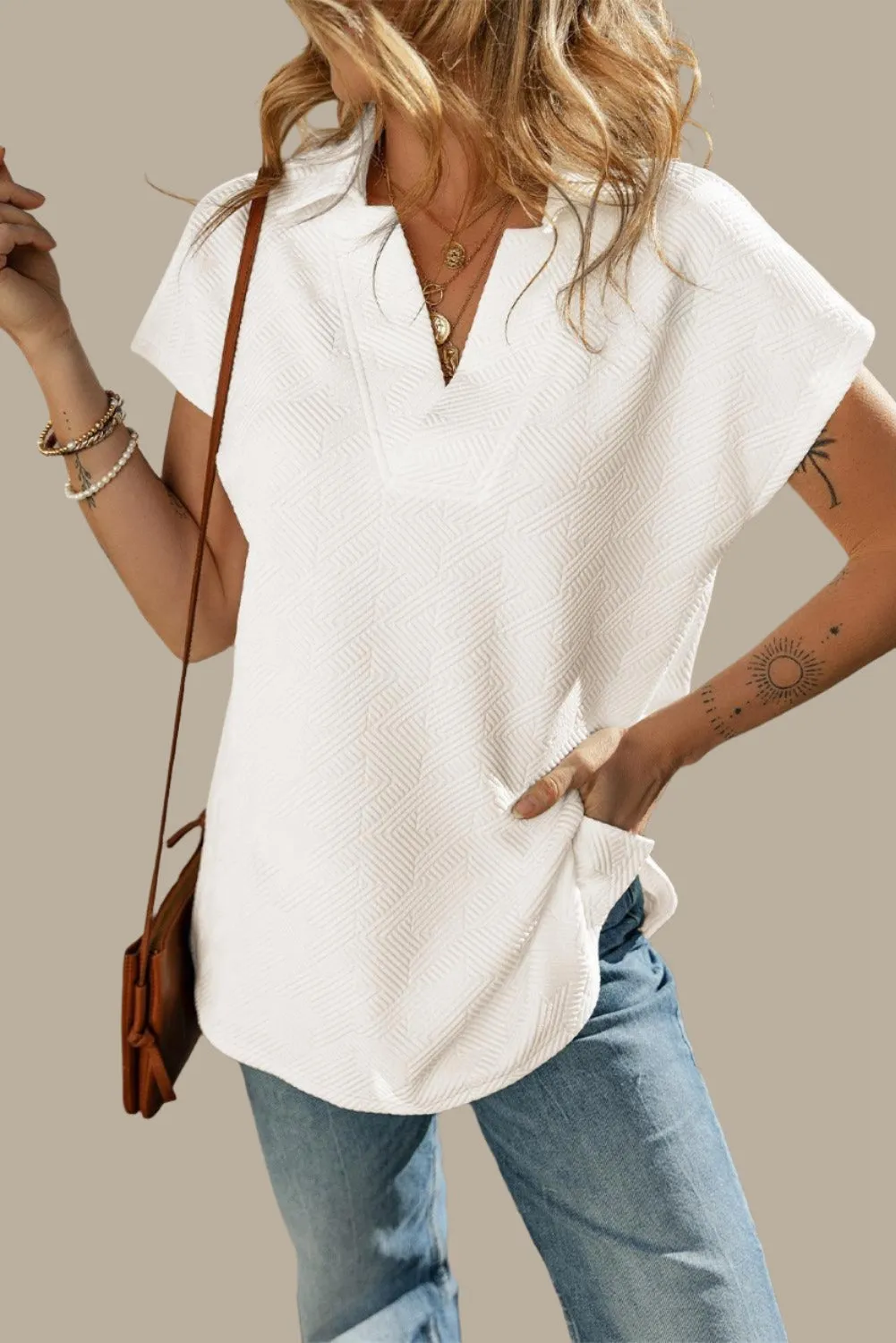 Womens T Shirts V Neck Ruffle Short Sleeve Summer Tunic Tops Casual Blouses